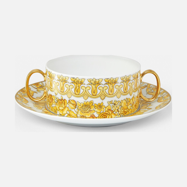 Medusa Rhapsody Soup Plate & Saucer