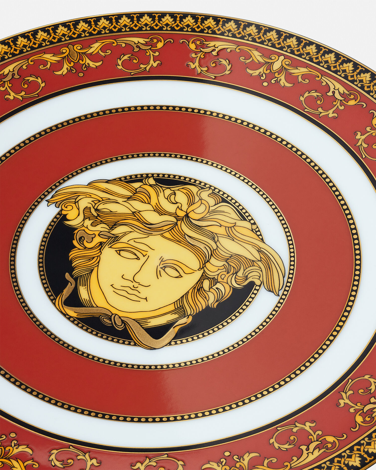 Medusa Red Bowl Lid 19 cm