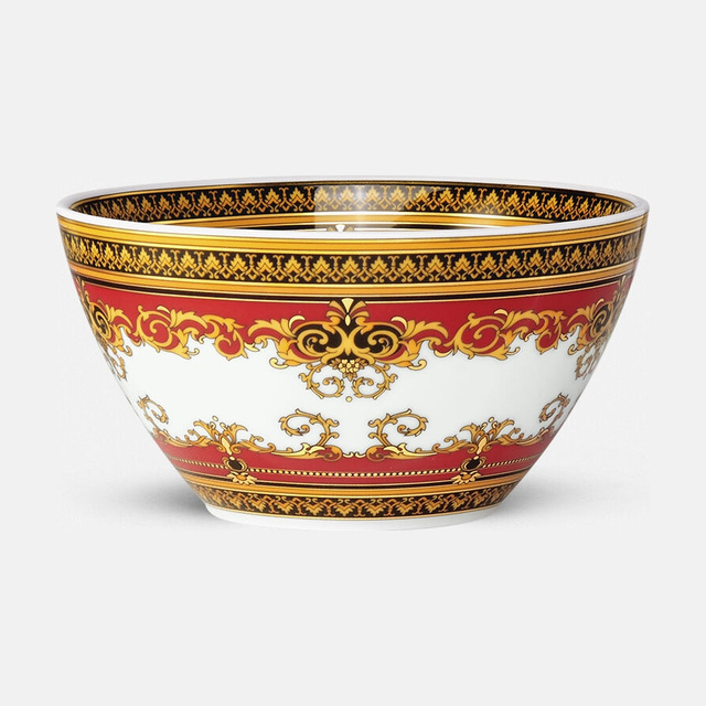 Вложенная порцеляновая чаша Versace Medusa Red, 12 см