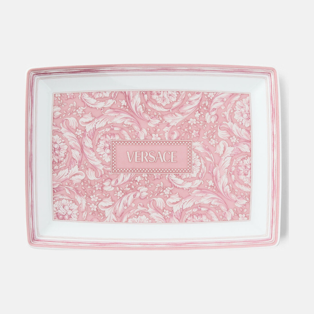 Barocco Rose Rectangular Plate 18 cm