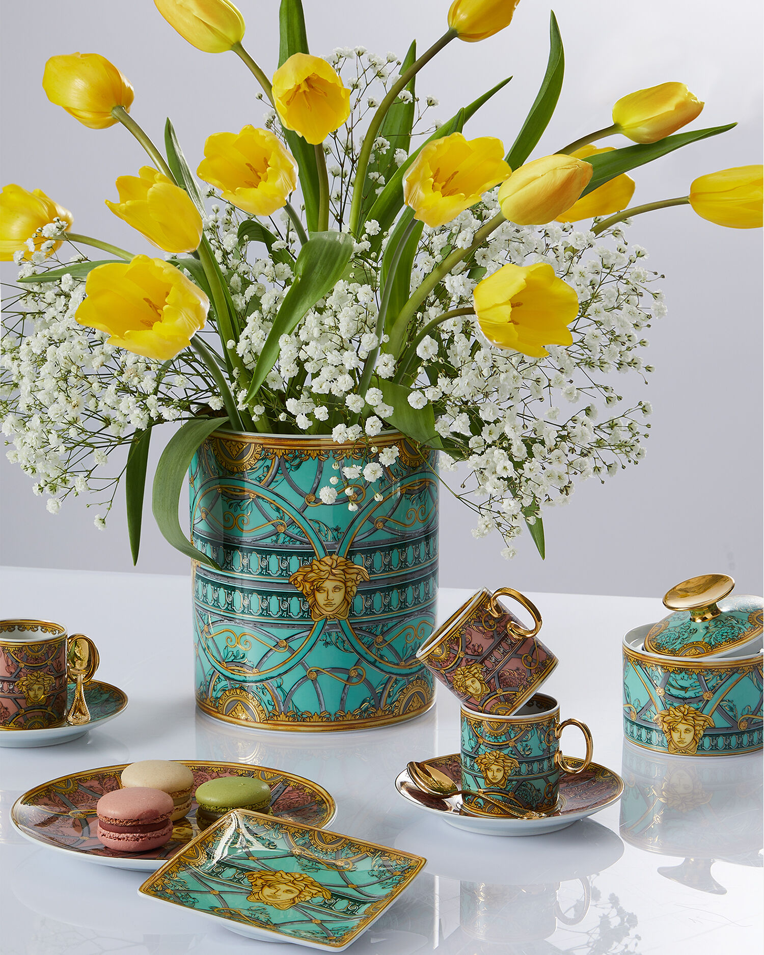Scala del Palazzo Verde Espresso Cup & Saucer