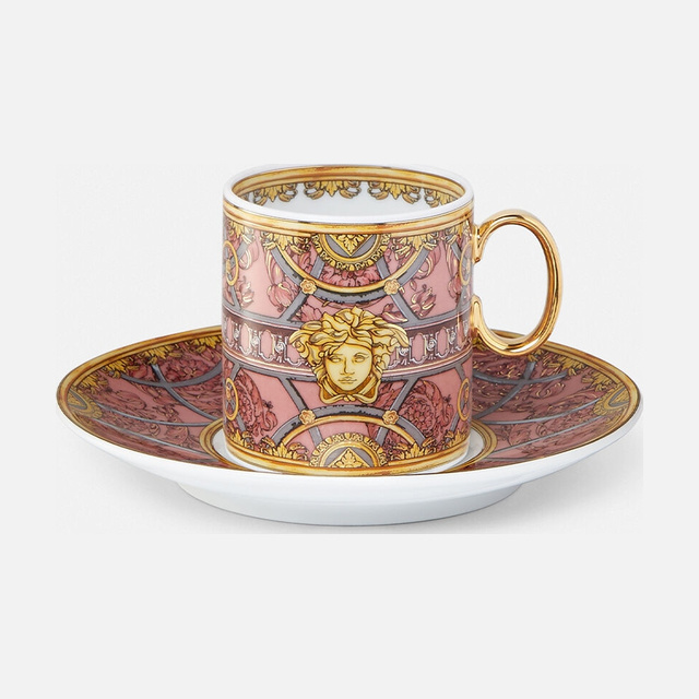Scala del Palazzo Rosa Espresso Cup & Saucer