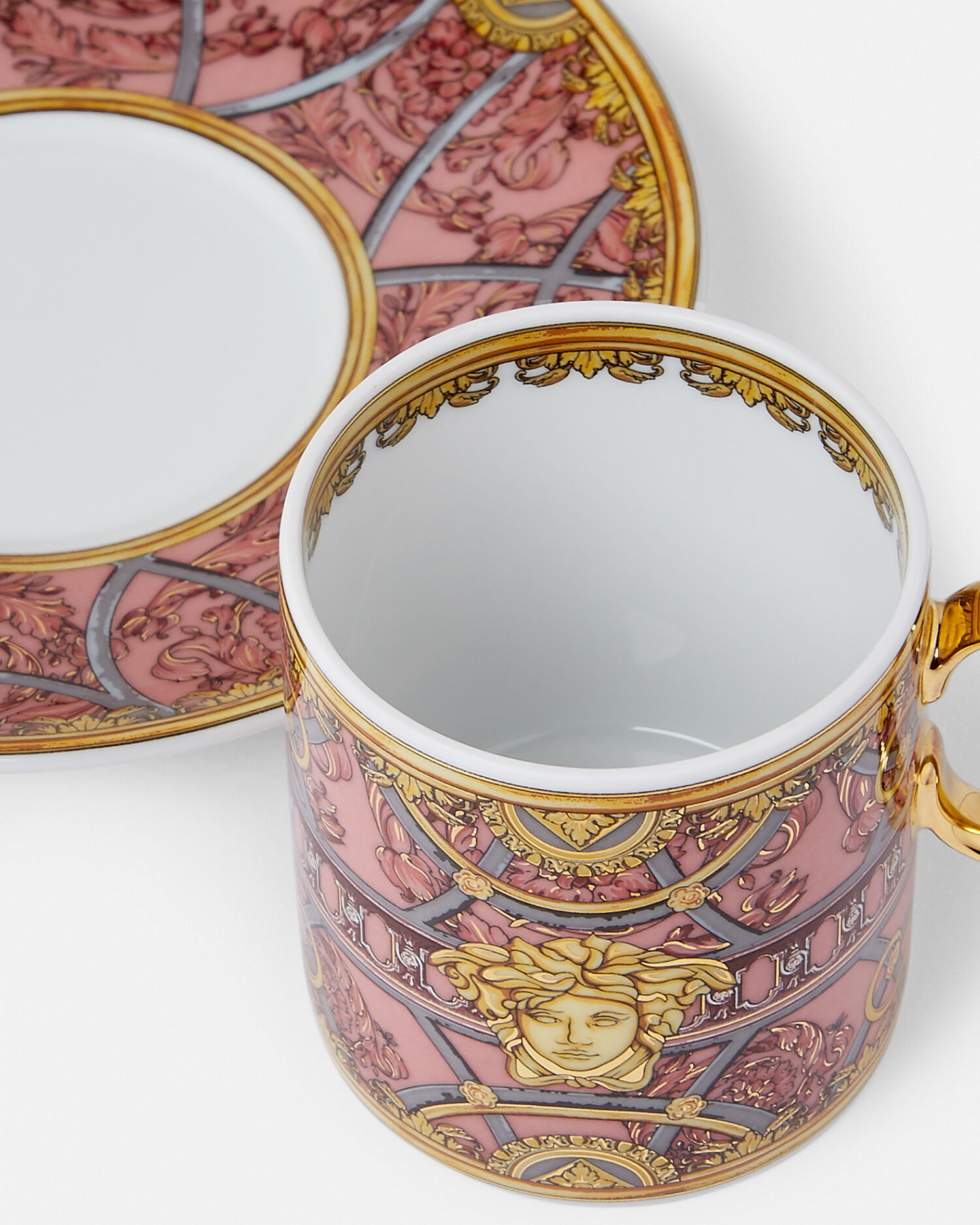 Scala del Palazzo Rosa Espresso Cup & Saucer