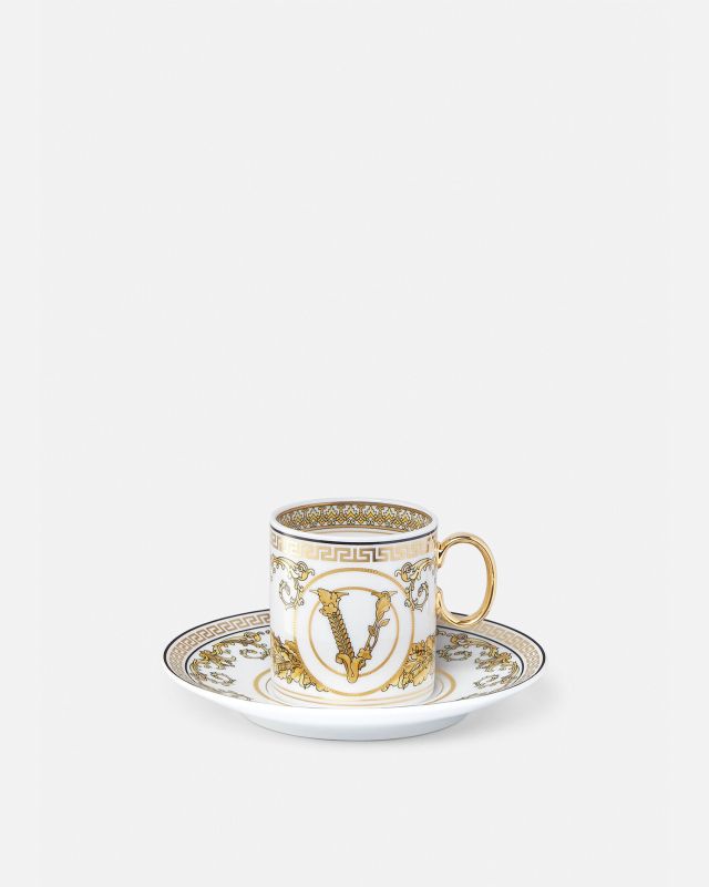 Чашка для эспрессо и блюдце Versace Virtus Gala
