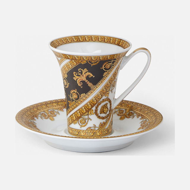 Baroque Espresso Cup & Saucer