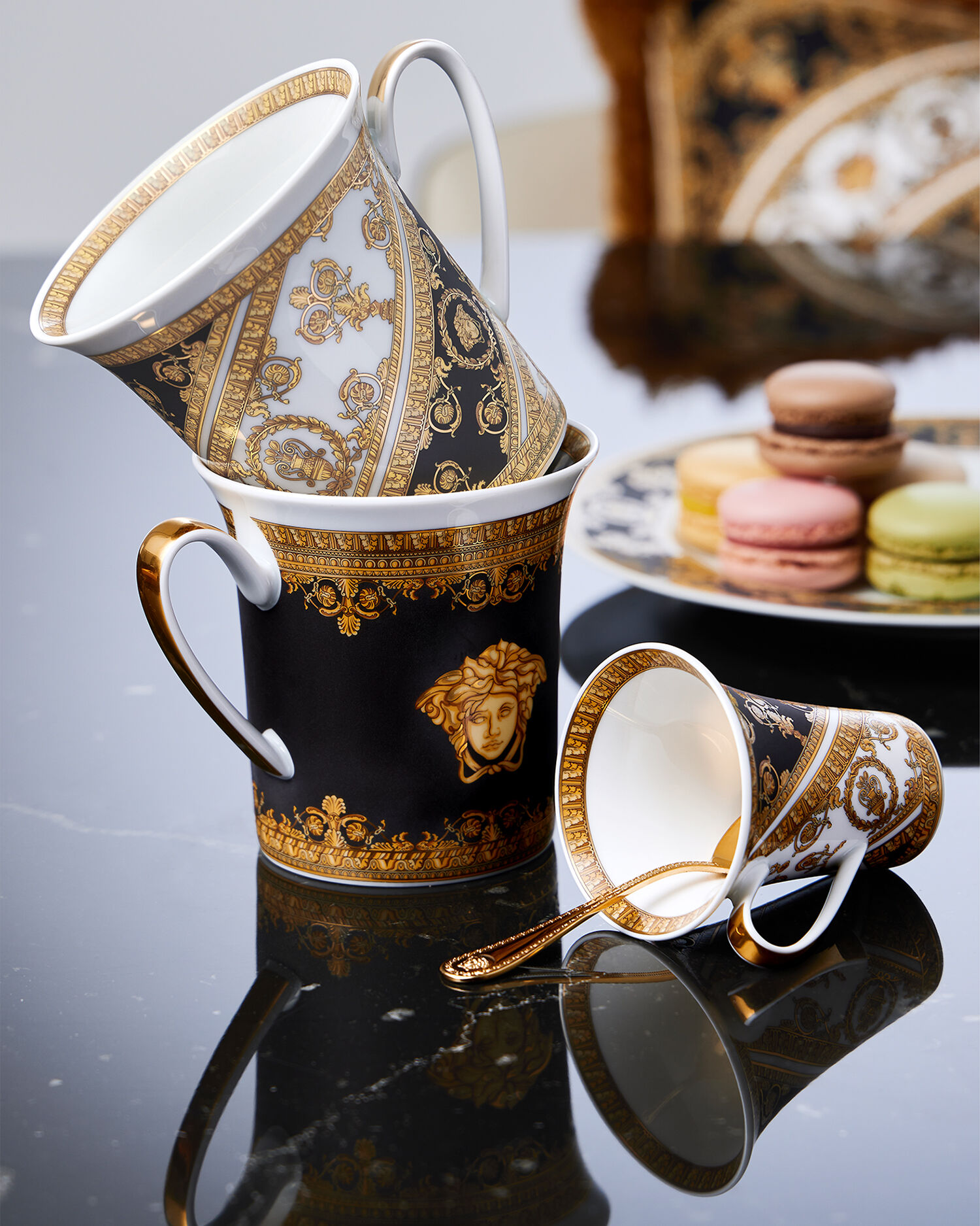 Baroque Espresso Cup & Saucer