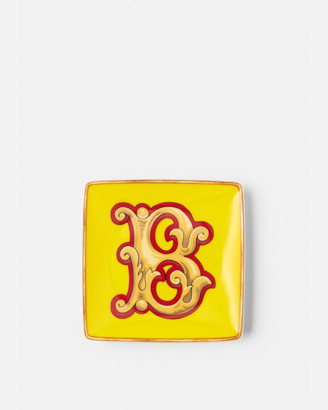 Versace Alphabet B Square Plate 12cm