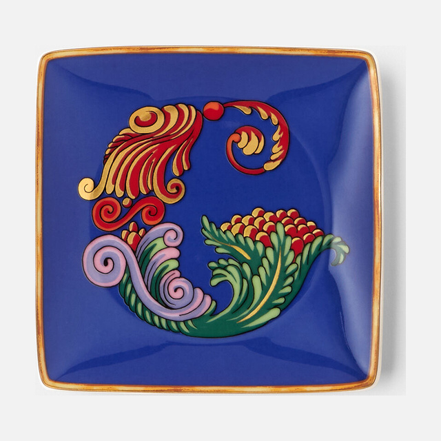 Versace Alphabet G Square Plate 12cm