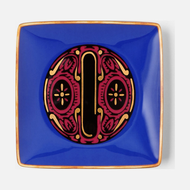 Versace Alphabet O Square Plate 12cm