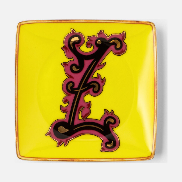 Versace Alphabet Z Square Plate 12 cm