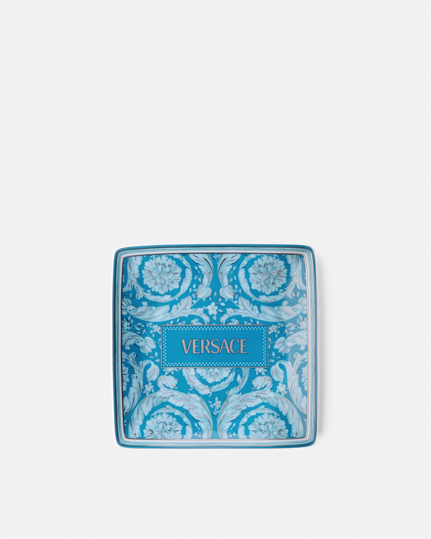Barocco Square Plate Blue 11,5 cm