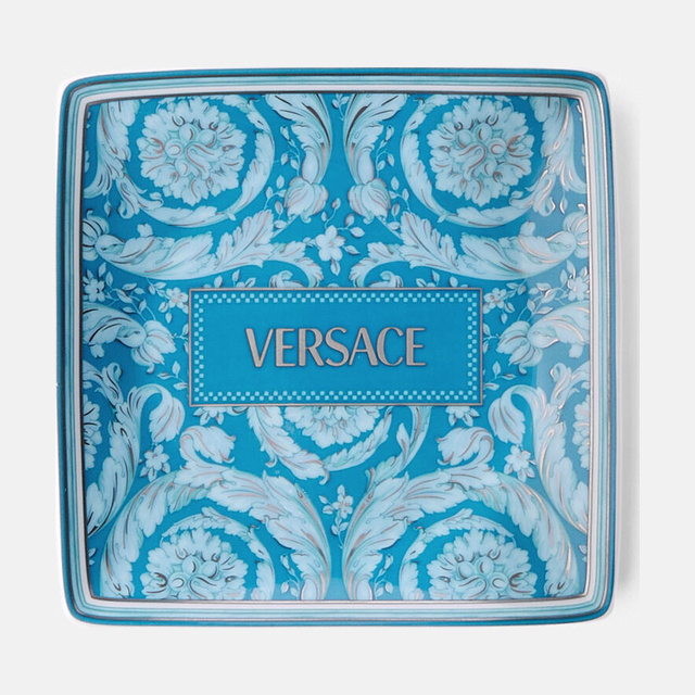 Barocco Square Plate Blue 11,5 cm