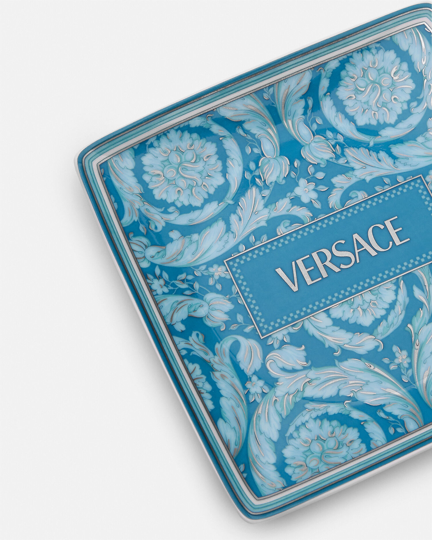 Barocco Square Plate Blue 11,5 cm