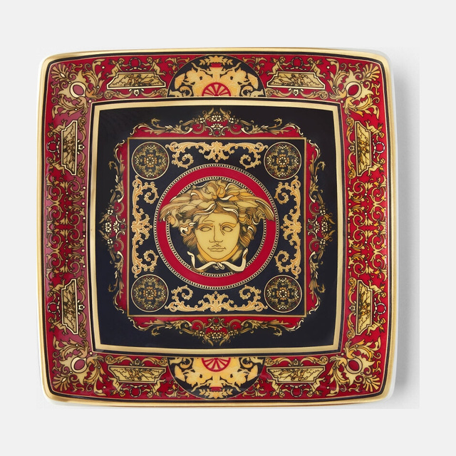 Medusa Red Square Plate 12 cm
