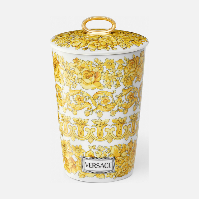 Ароматическая Свеча Versace Medusa Rhapsody в Золотом Фарфоре