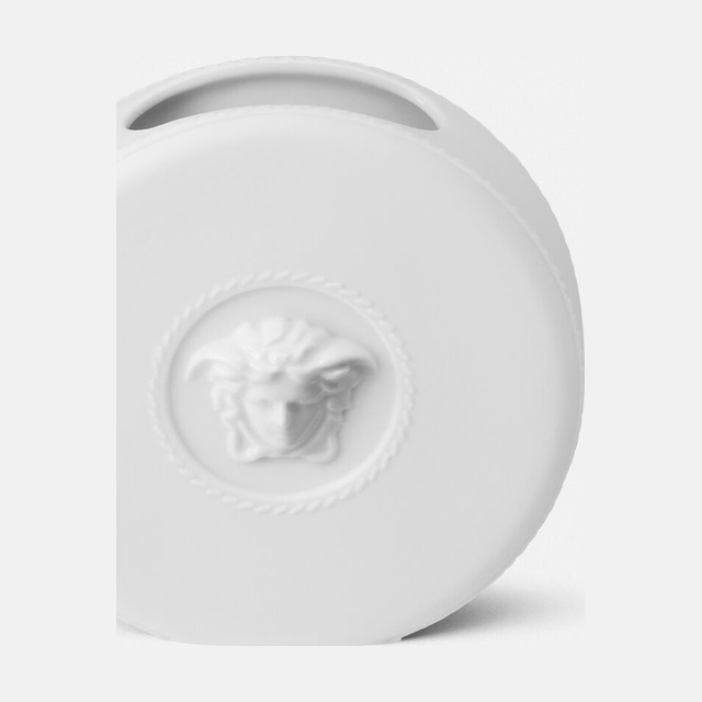 La Medusa Round White Vase 10 cm