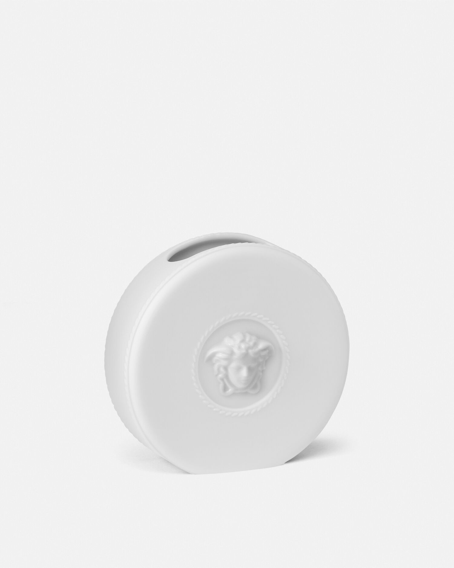 La Medusa Round White Vase 10 cm