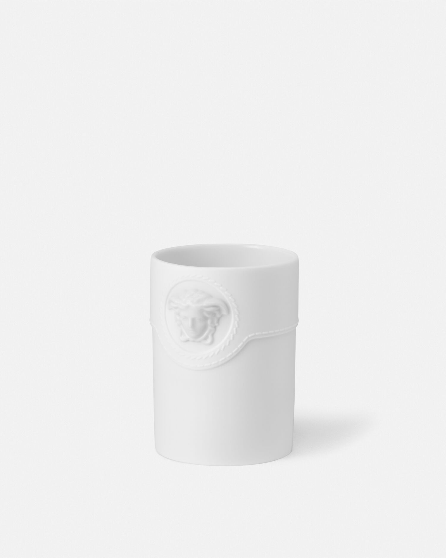 La Medusa Round White Vase 10 cm