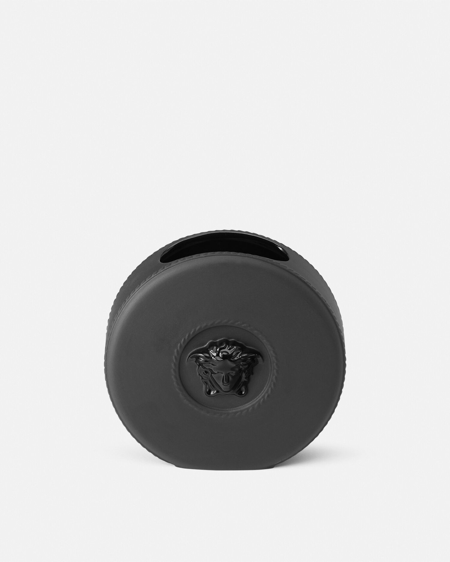 La Medusa Round Black Vase 10 cm