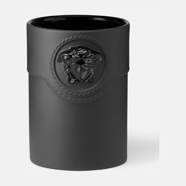 La Medusa Round Black Vase 10 cm