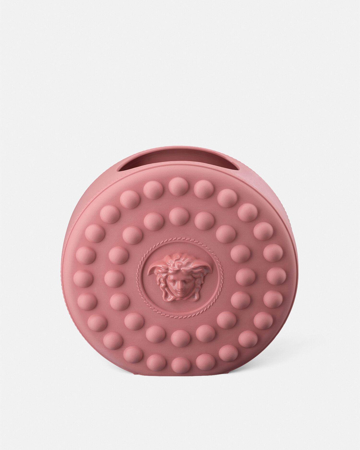 La Medusa Round Studded Pink Vase