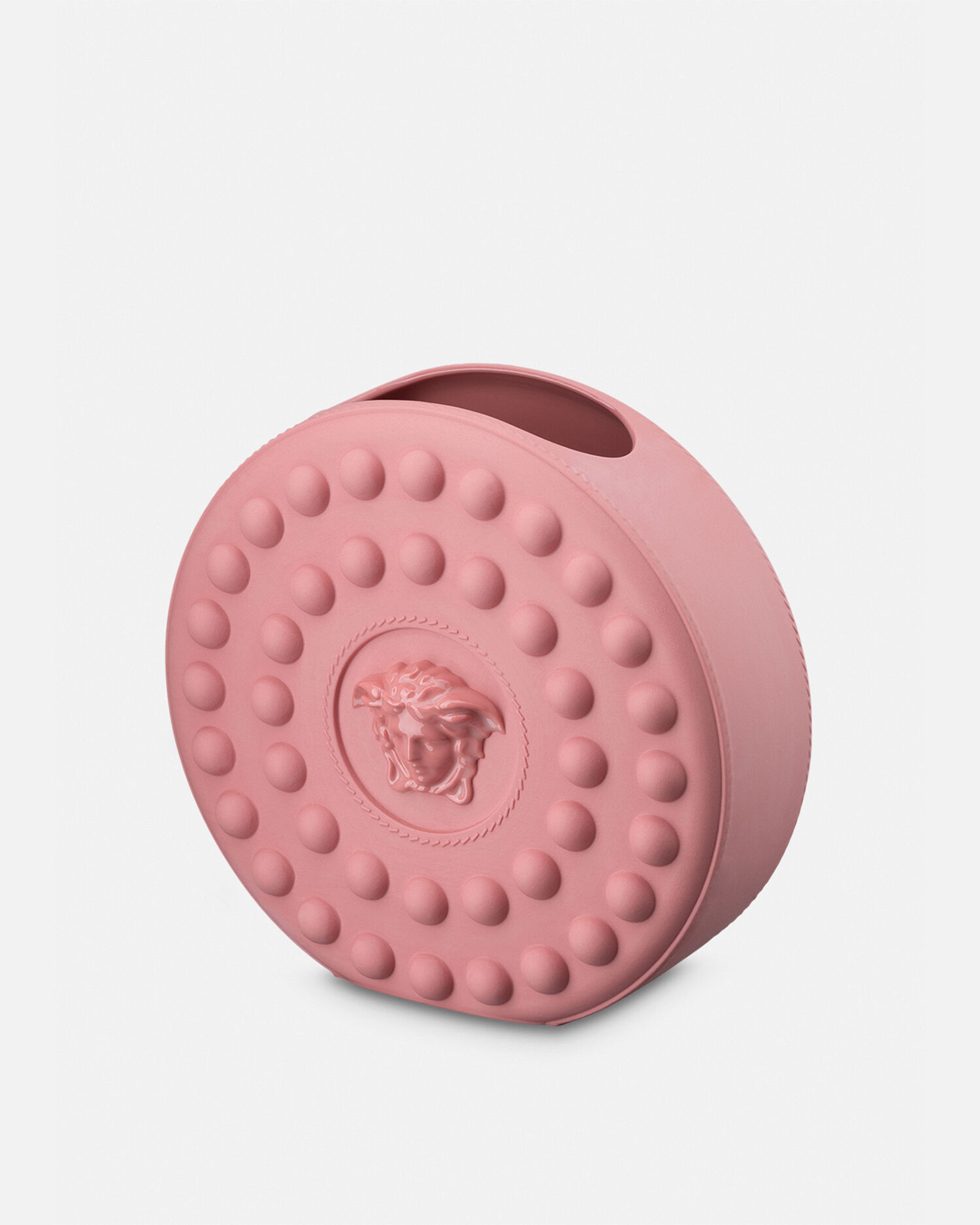 La Medusa Round Studded Pink Vase
