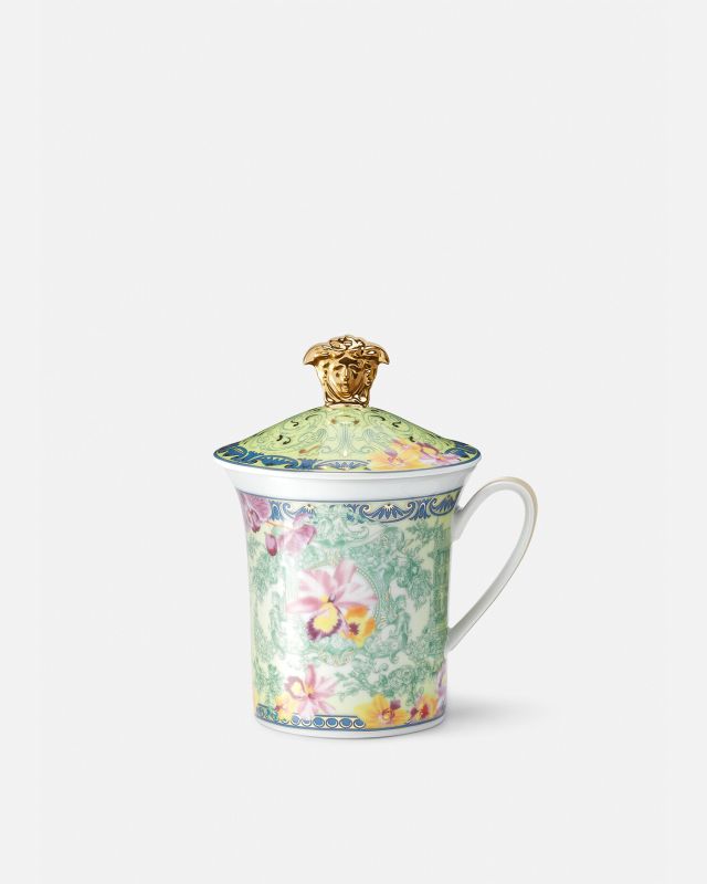 كوب D.V. فلوراليا من Versace Meets Rosenthal مع غطاء لا ميدوسا - إصدار محدود