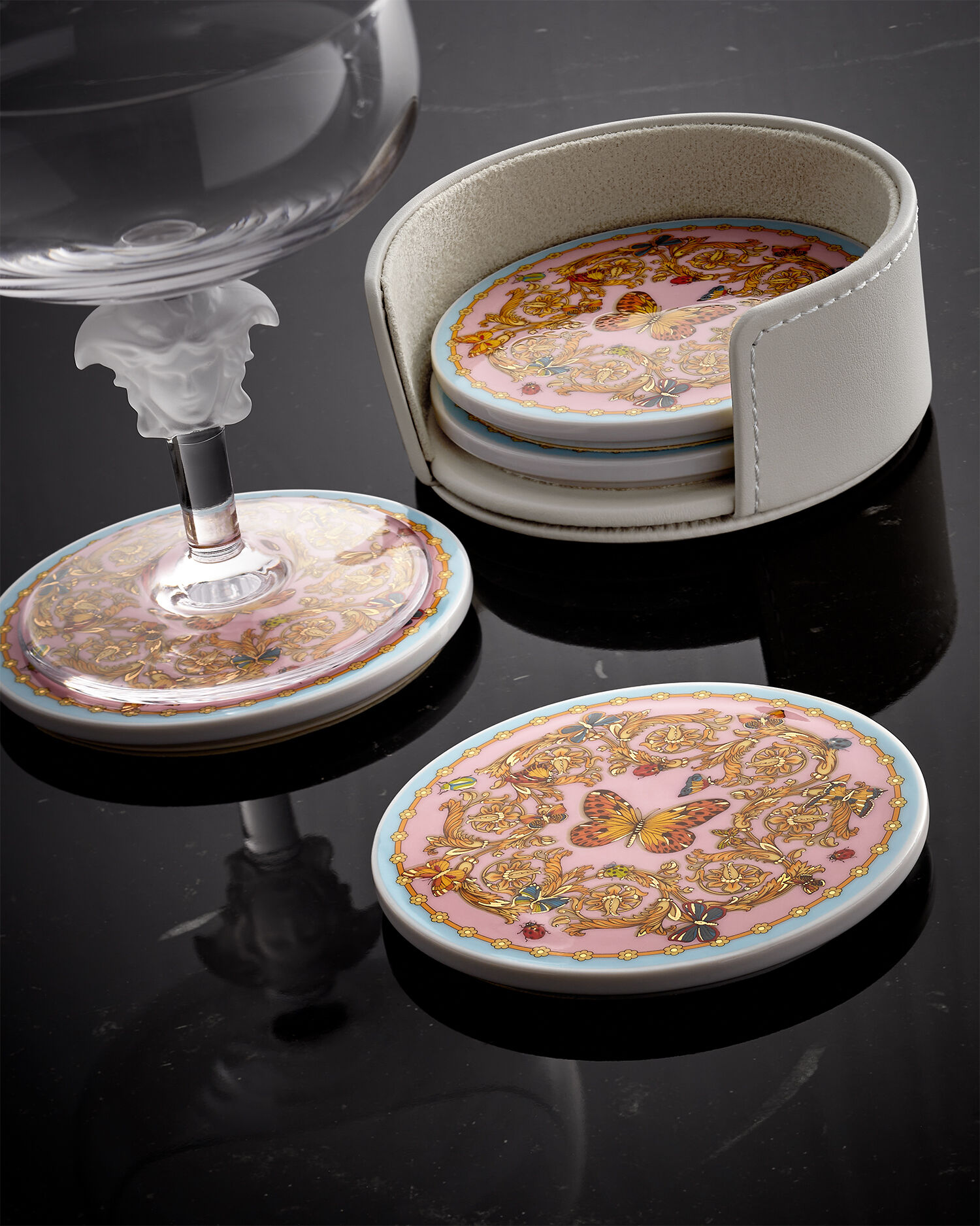 Le Jardin de Versace Coaster 4-Set