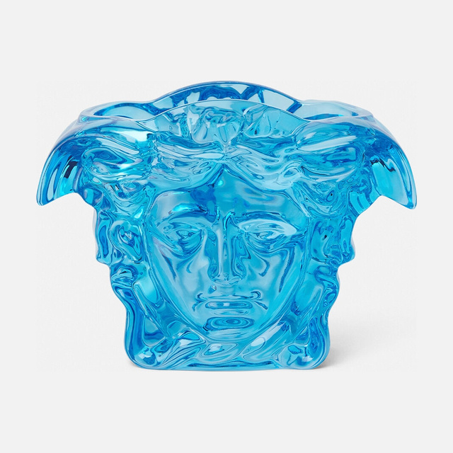 Medusa Grande Crystal Blue Vase 19 cm