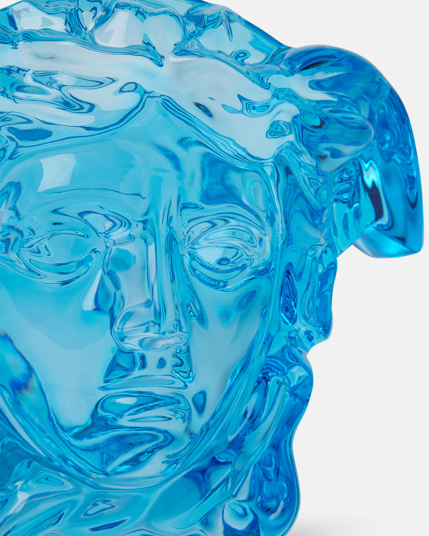 Medusa Grande Crystal Blue Vase 19 cm
