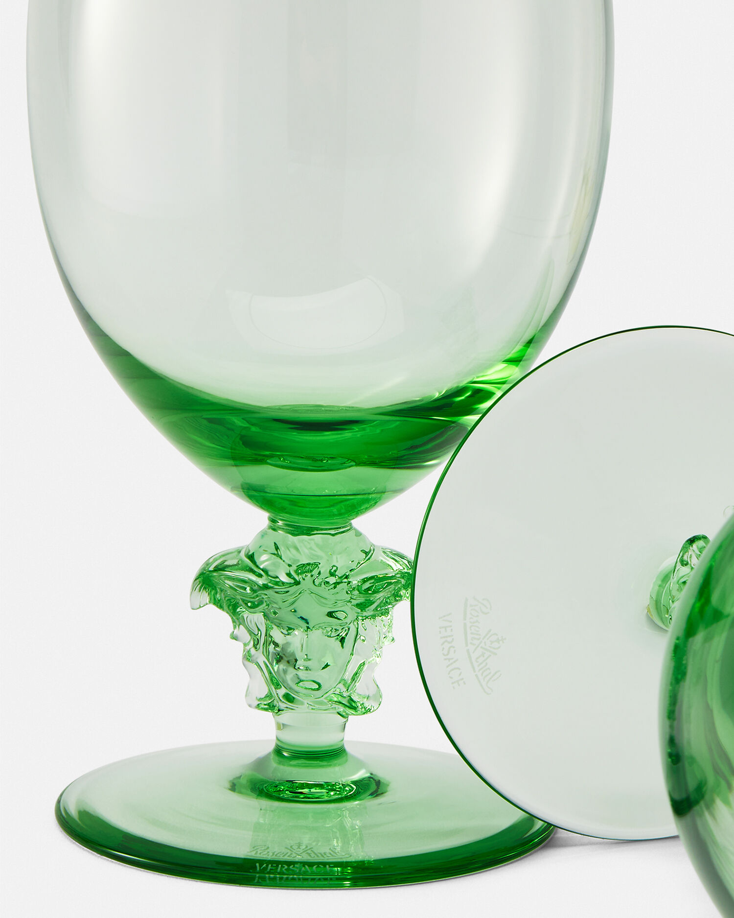Medusa Lumiére Green Set 2 Red Wine Goblets