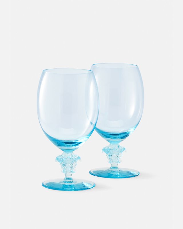 Medusa Lumiére Blue Set 2 Red Wine Goblets