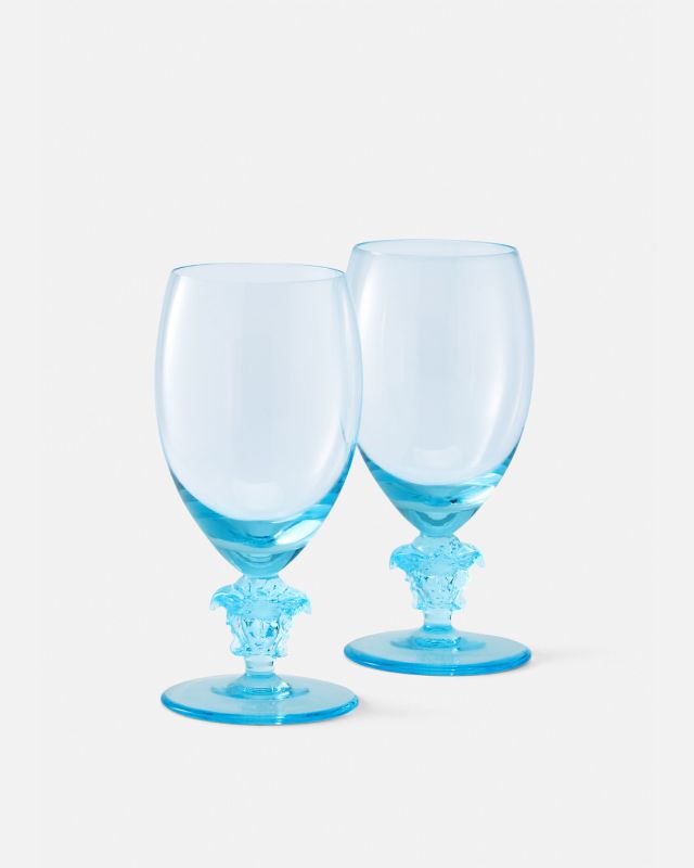 Medusa Lumiére Blue Set 2 White Wine Goblets