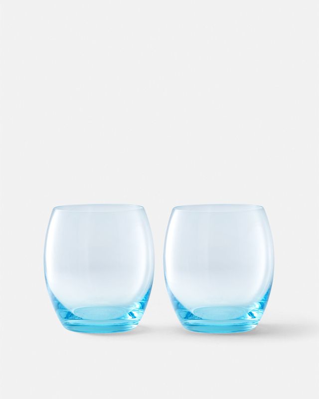 Medusa Lumiére Blue Set 2 Whiskey Glasses