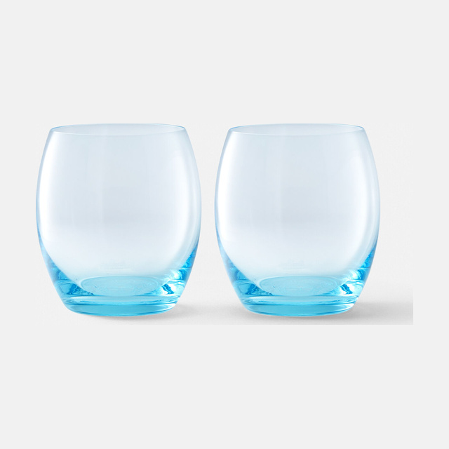 Medusa Lumiére Blue Set 2 Whiskey Glasses