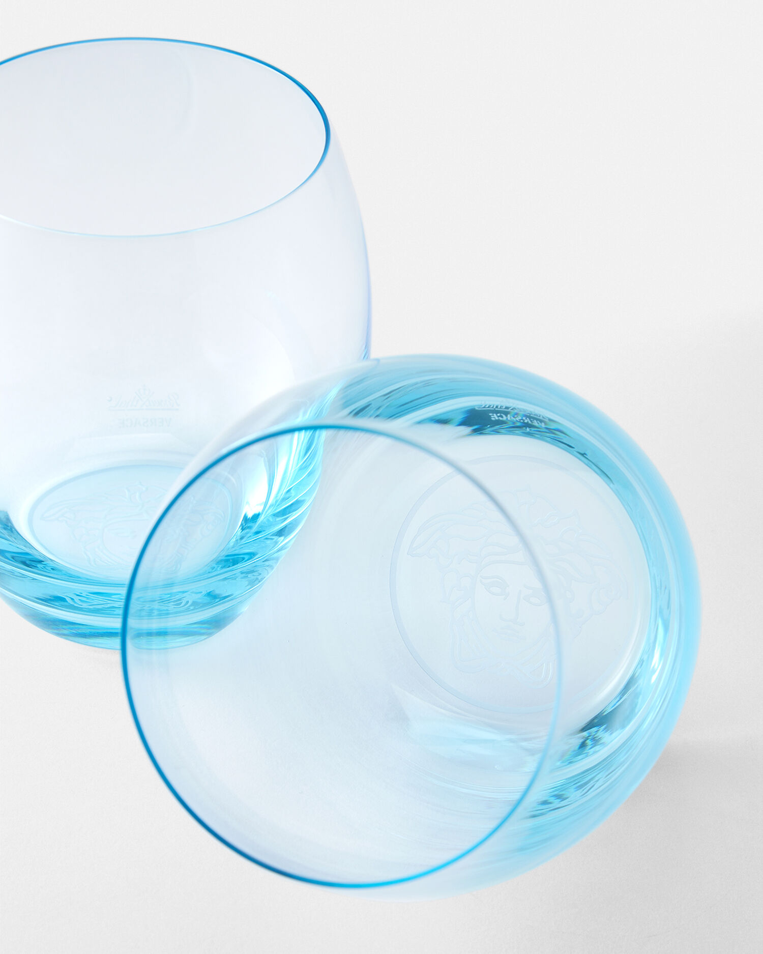 Medusa Lumiére Blue Set 2 Whiskey Glasses