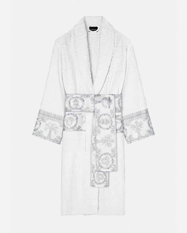 I ♡ Baroque White Bathrobe
