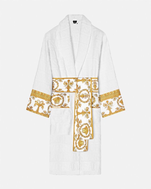 I ♡ Baroque White Bathrobe