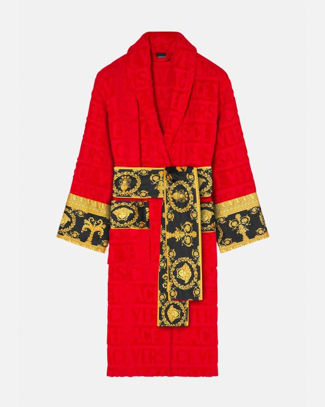 I ♡ Baroque Red Bathrobe
