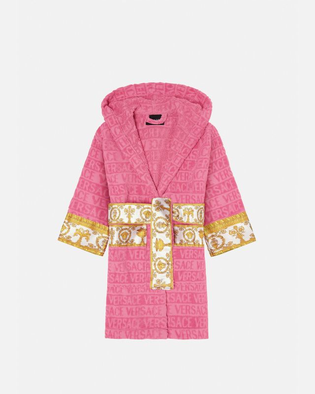 I ♡ Baroque Kids Pink Bathrobe