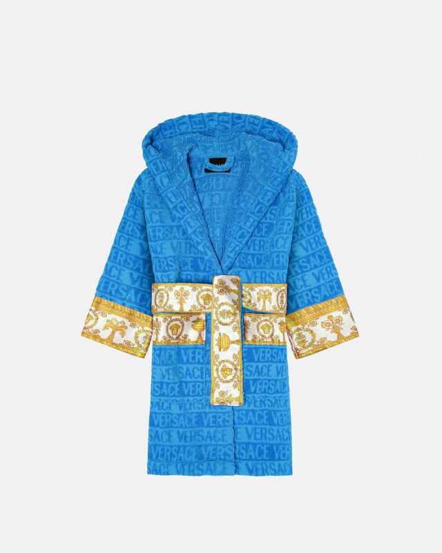 I ♡ Baroque Kids Blue Bathrobe