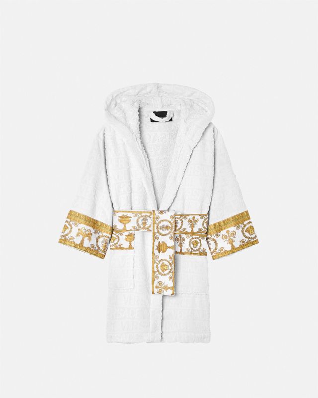 I ♡ Baroque Kids White Bathrobe