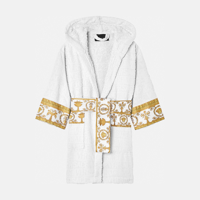 Детский белый халат Versace I ♡ Baroque