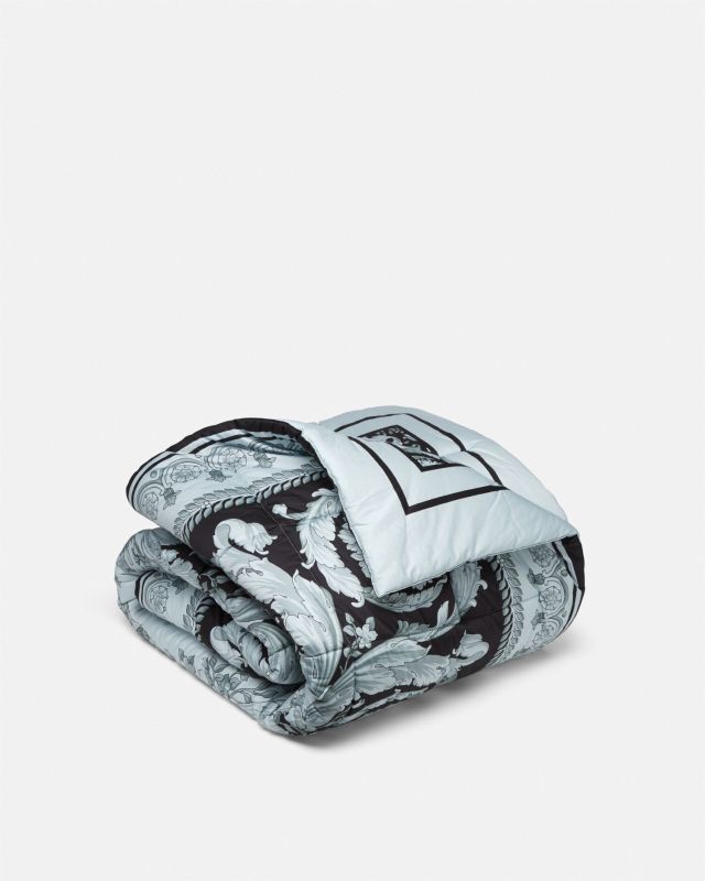 Crete de Fleur Double-Face Comforter Blue