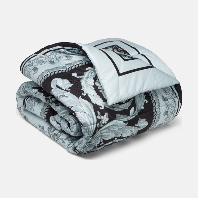 Crete de Fleur Double-Face Comforter Blue