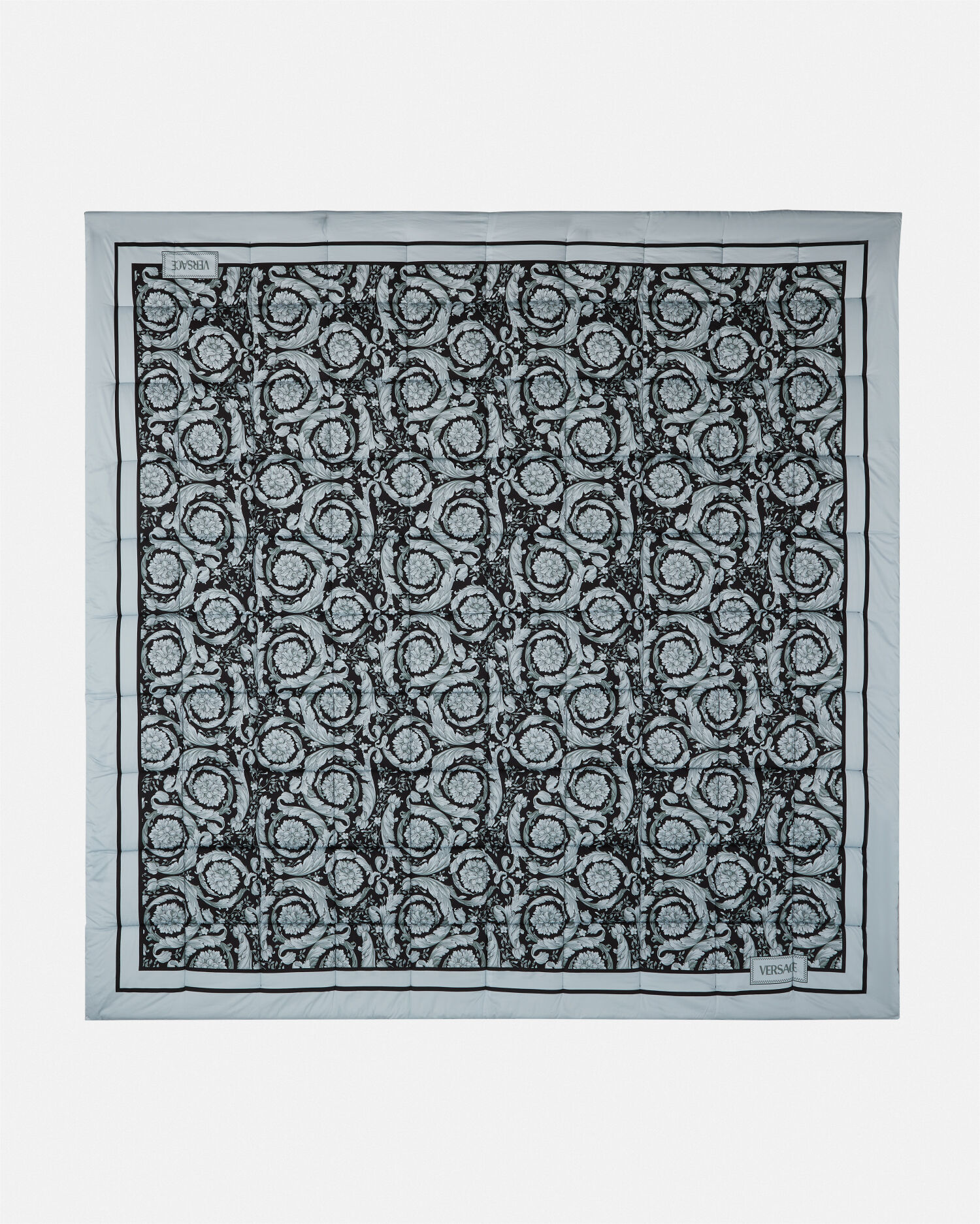 Crete de Fleur Double-Face Comforter Blue