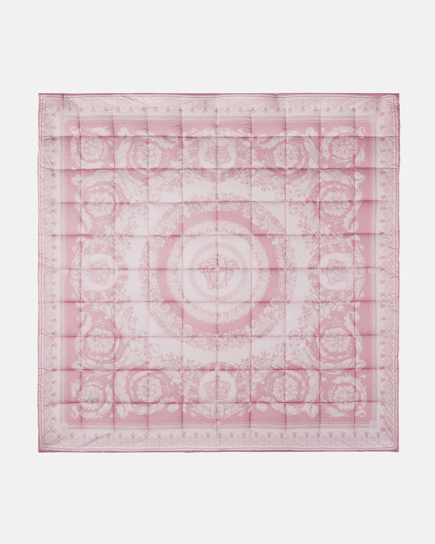 Crete de Fleur Double-Face Comforter Pink