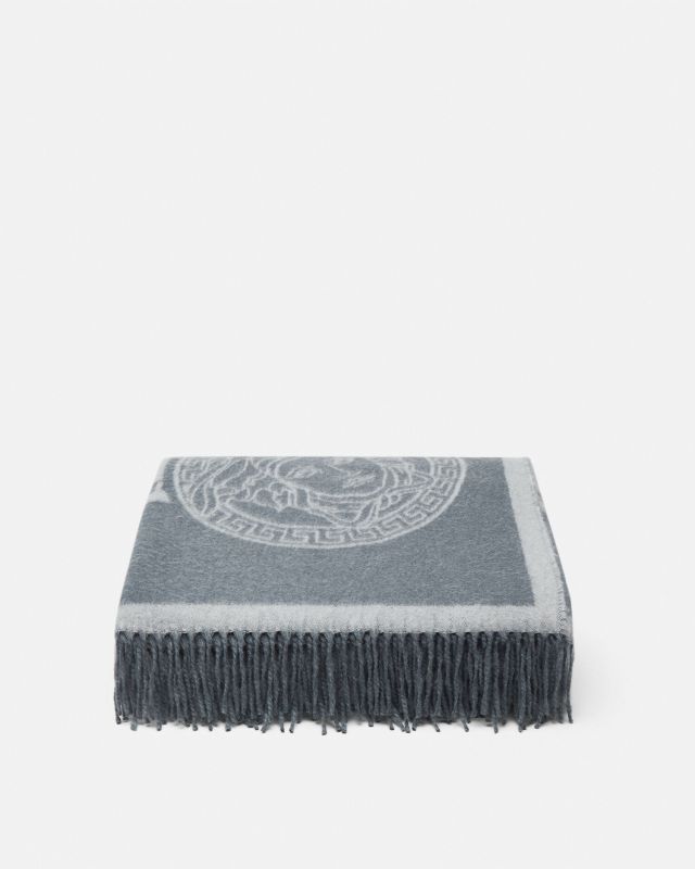 Icon Cashmere-Blend Fringed Blanket
