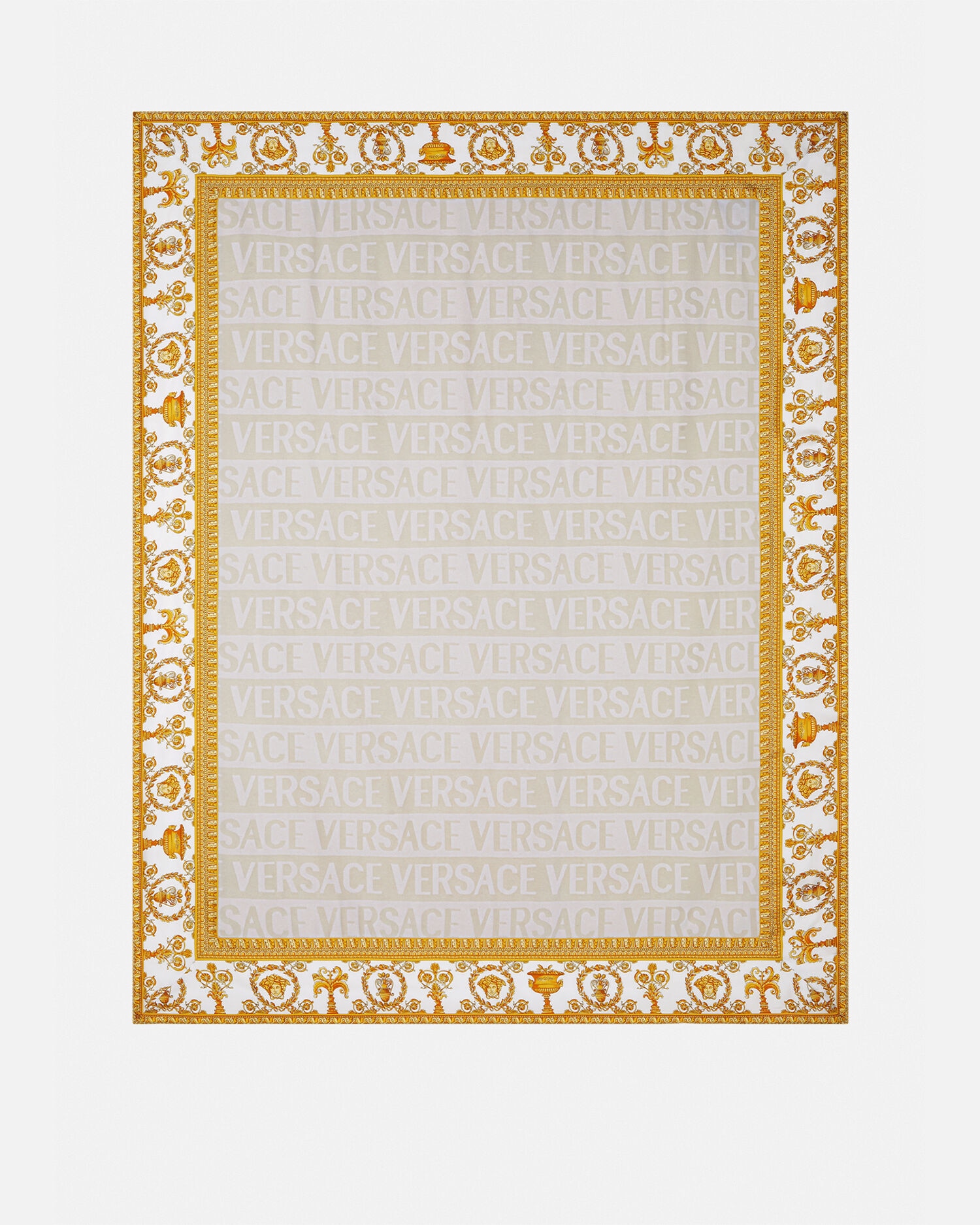 I ♡ Baroque Double-Face Blanket Gold