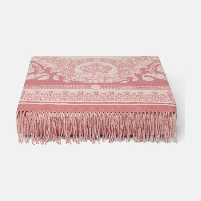 Crete de Fleur Fringed Blanket